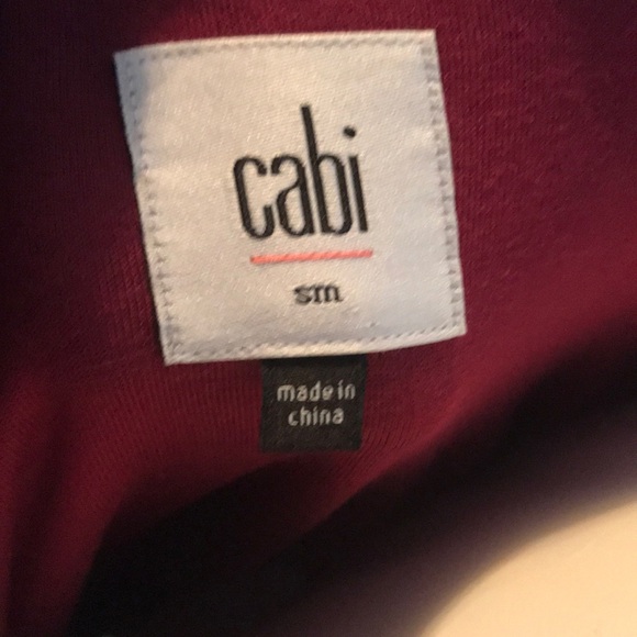 CAbi #3084 printed draped geometric pink tank S - Picture 8 of 8